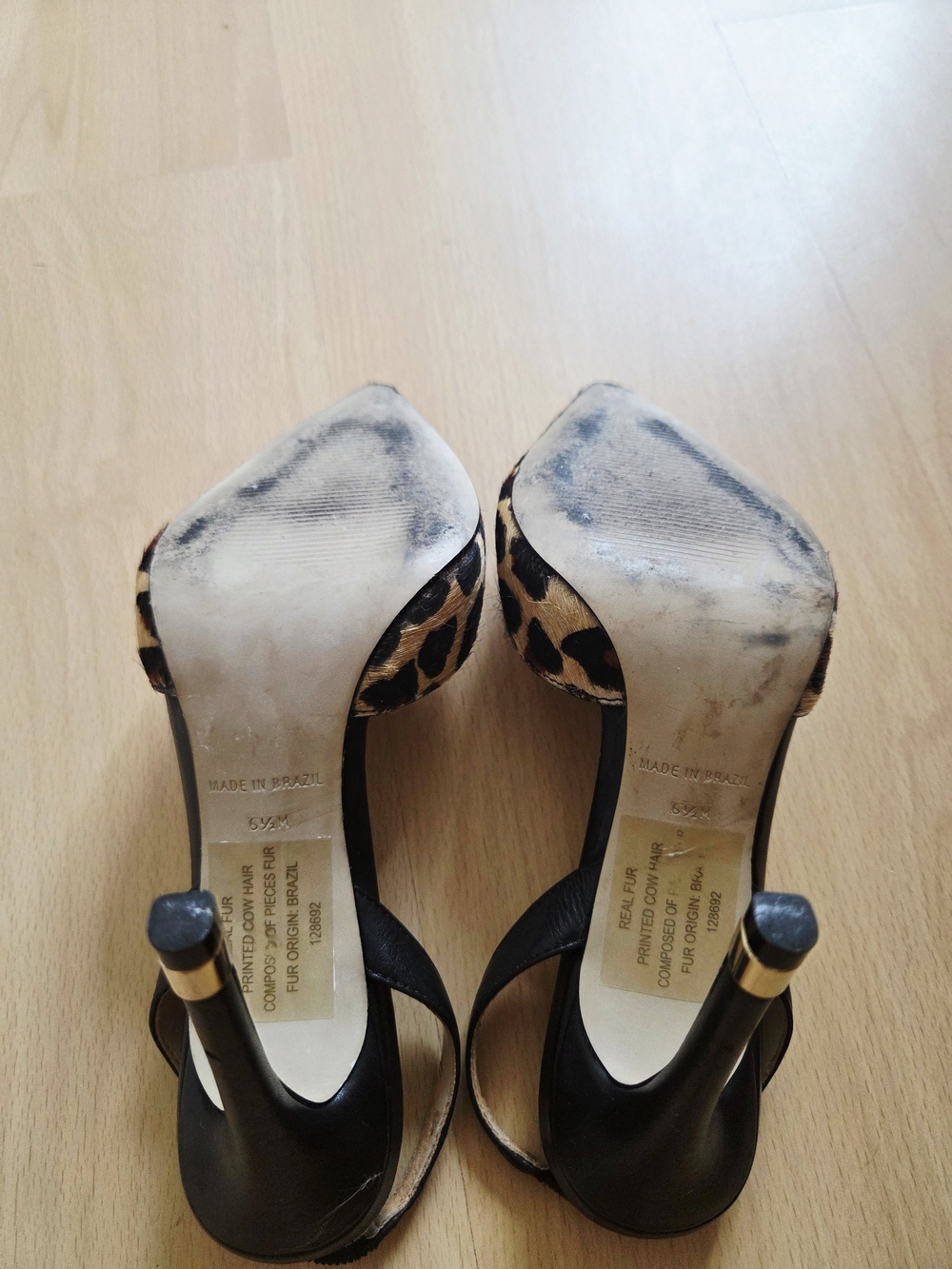 Steve Madden Leopard-Print Pointed Slingback Heels - Picture 4 of 6